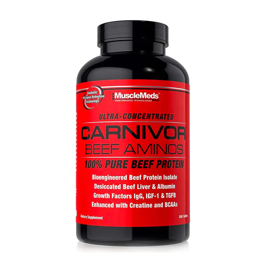 MuscleMeds Bioengineered Carnivor Beef Aminos-100Serv-300Tabs – Energy ...