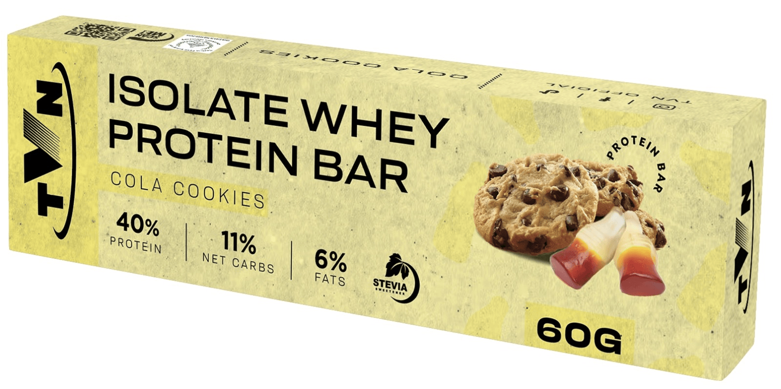 TVN Isolate Protein Bar 40%-60g- Hazelnut Cookies